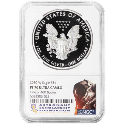 2020-W Silver Eagle - Karol J. Bobko Signature - NGC PF70UC ASF Label