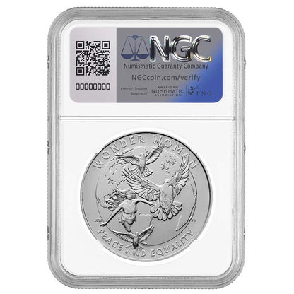 2025 Wonder Woman DC Comics 1 oz Silver Medal - Wonder Woman Label - NGC MS70 FDI
