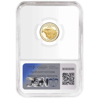 2025-W $5 Gold Eagle 1/10 oz Gold - NGC PF70UC FDI First Label - CoinsTV
