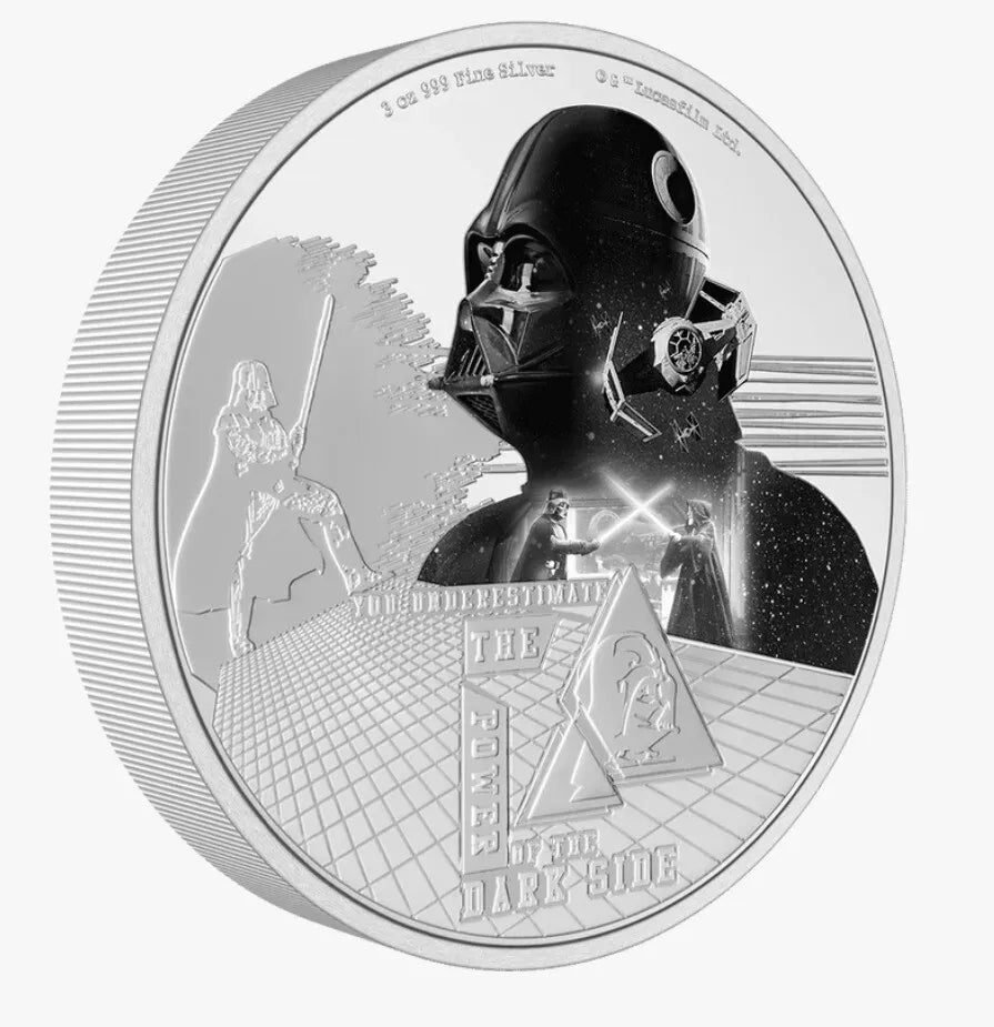 2023 Star Wars - Darth Vader 3 oz Silver - CoinsTV