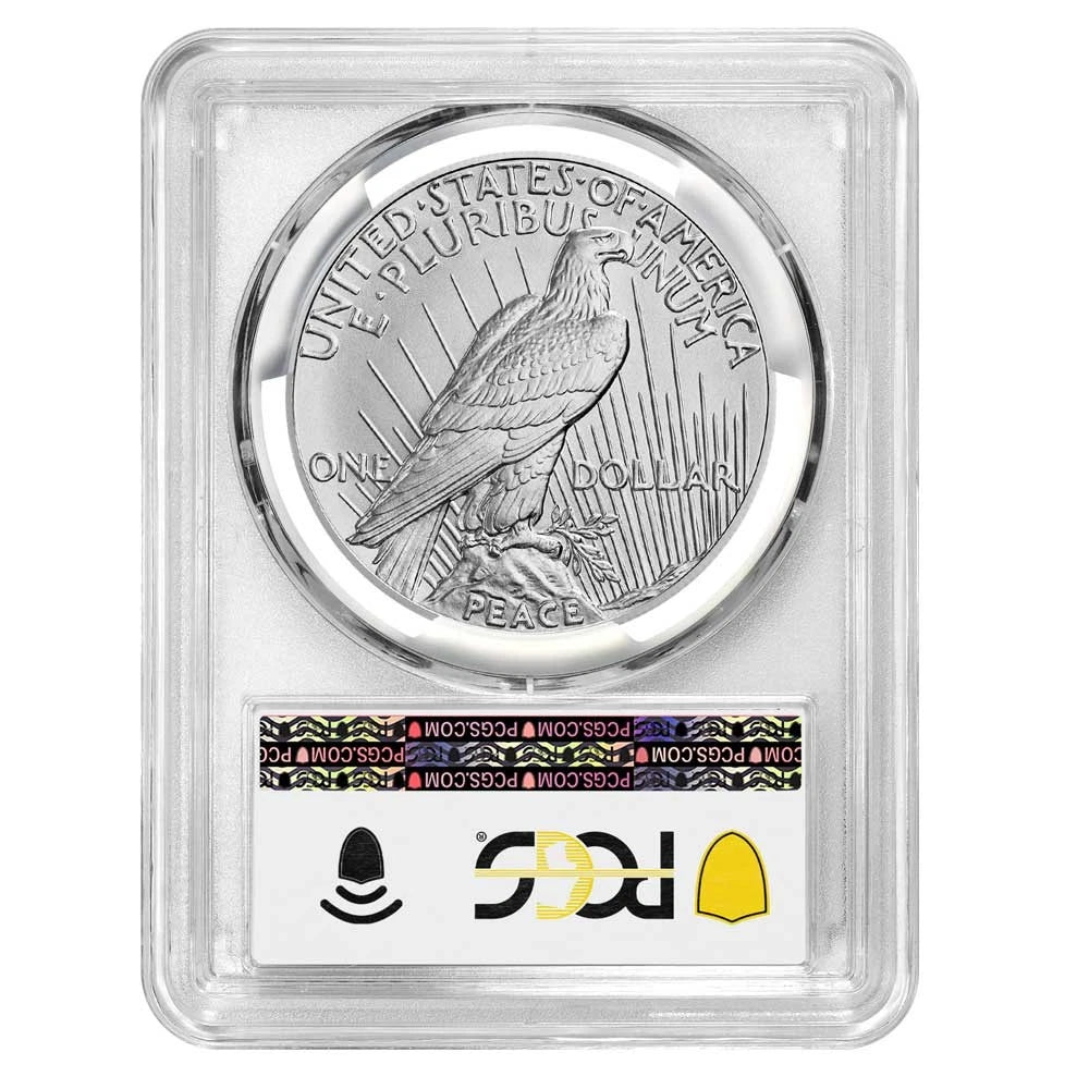 2023 Peace Silver Dollar - PCGS MS70 FDOI Peace Label