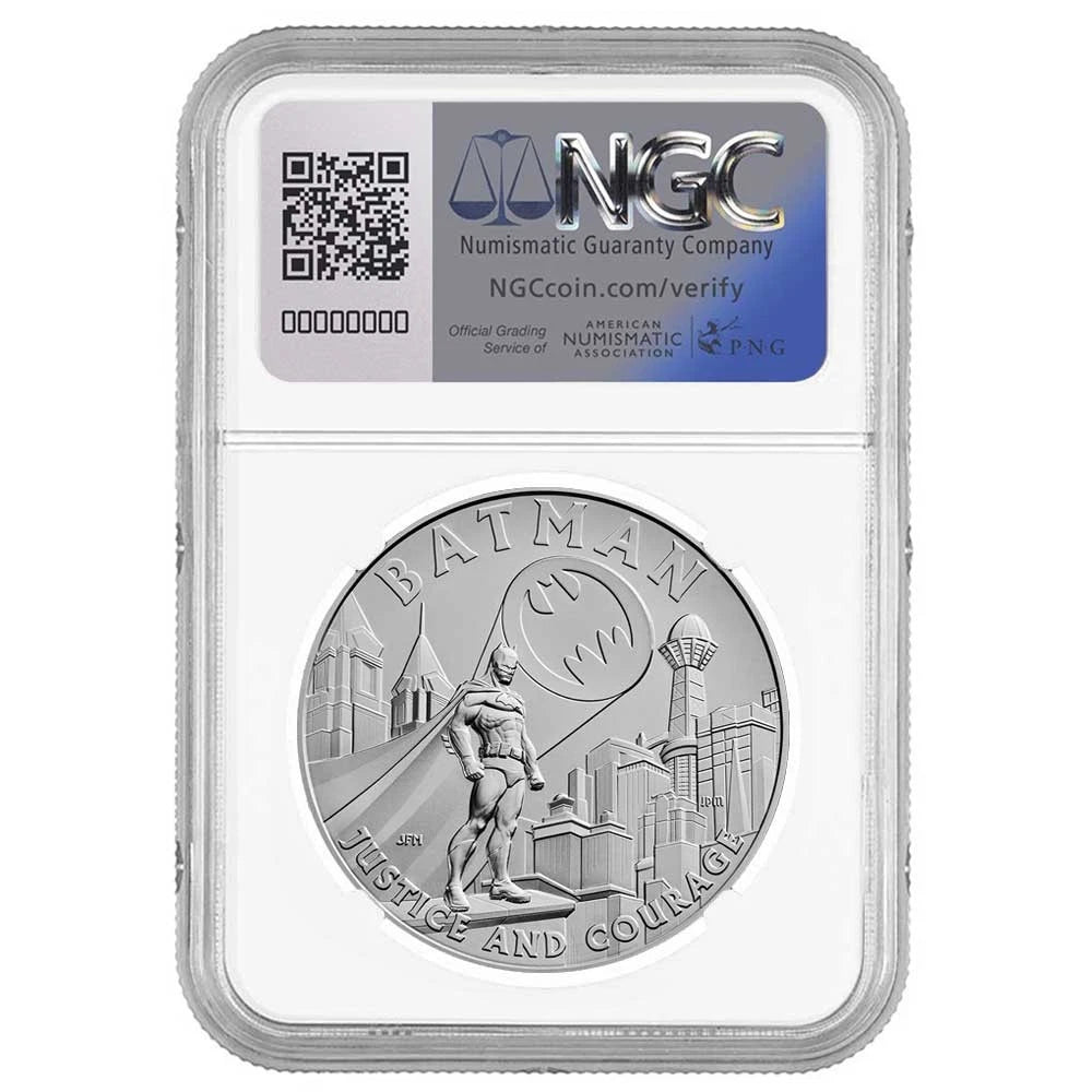 2025 Batman DC Comics 1 oz Silver Medal - Batman Label - NGC MS70 FDI