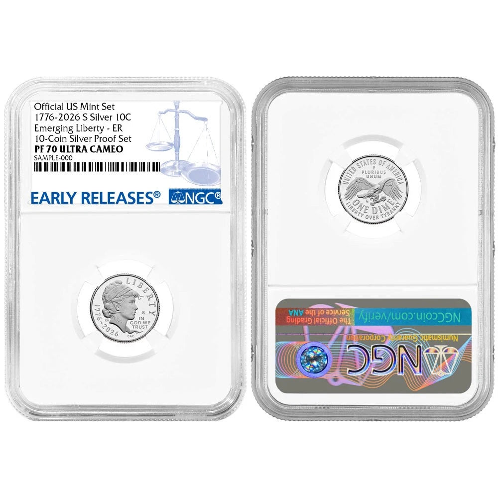 2026-S U.S. Silver Proof 10pc Set NGC PF70UC ER Blue Label