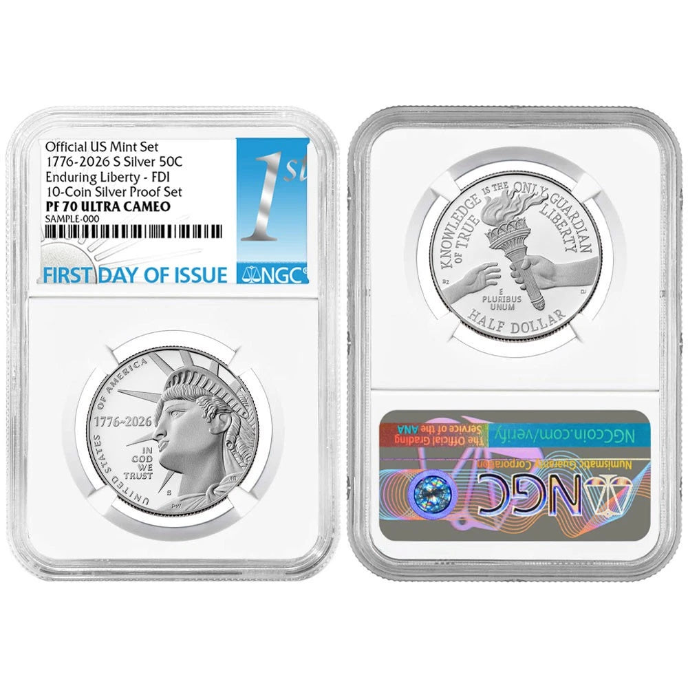 2026-S U.S. Silver Proof 10pc Set NGC PF70UC FDI First Label