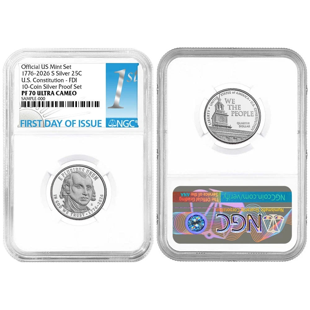 2026-S U.S. Silver Proof 10pc Set NGC PF70UC FDI First Label