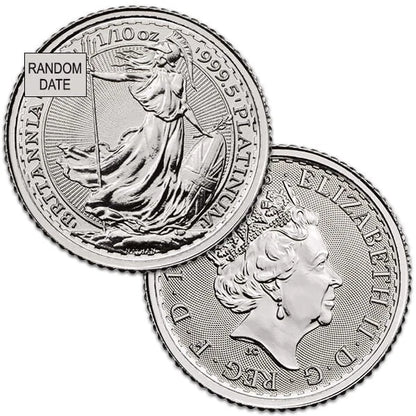 Britannia 1/10 oz Platinum Coin - Random Year