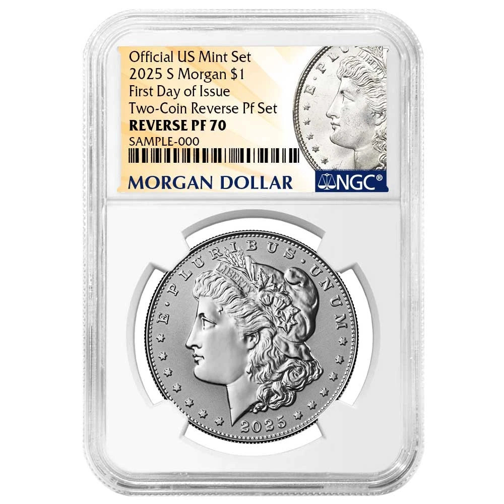 2025-S Morgan Silver Dollar Reverse Proof - NGC PF70 FDI Morgan Label