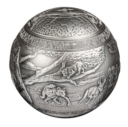 2023 Djibouti Big Five Leopard Spherical 1 Kilo Silver - CoinsTV