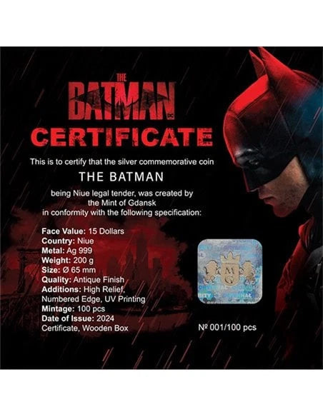 2024 Niue Batman The Dark Knight 200g Silver Coin - CoinsTV