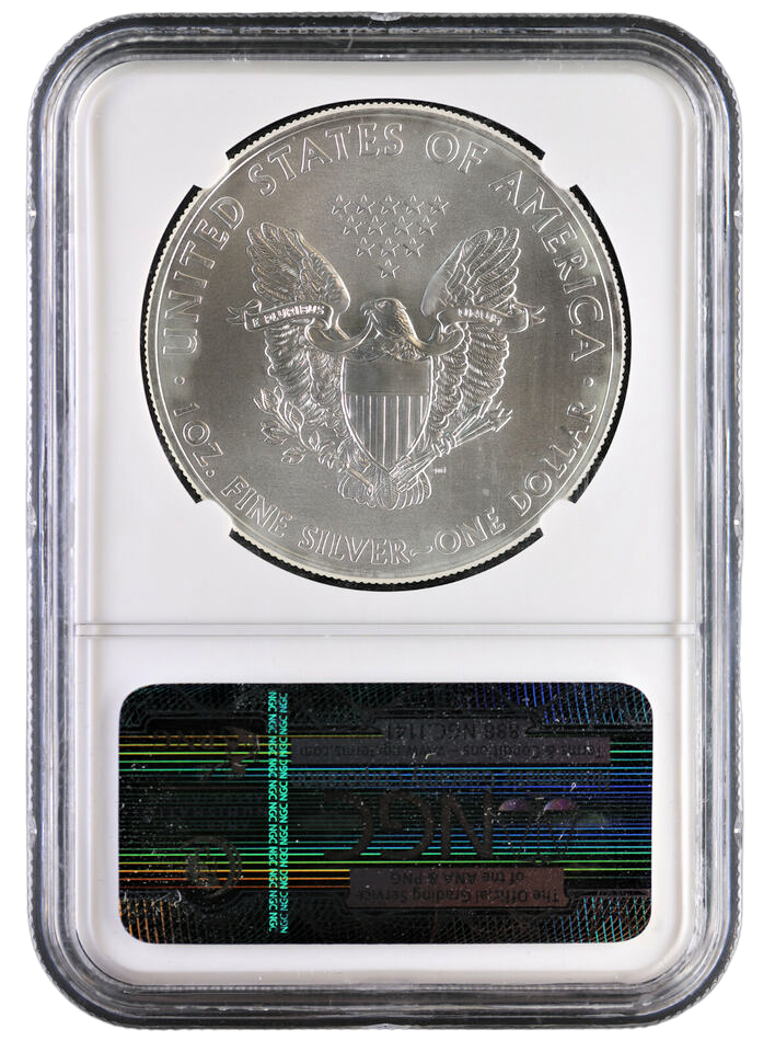 2012 W Silver Dollar Eagle - First Release - NGC MS69