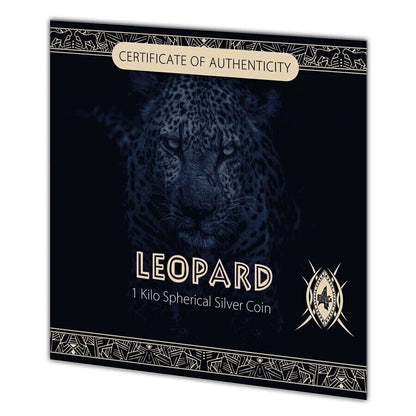 2023 Djibouti Big Five Leopard Spherical 1 Kilo Silver - CoinsTV