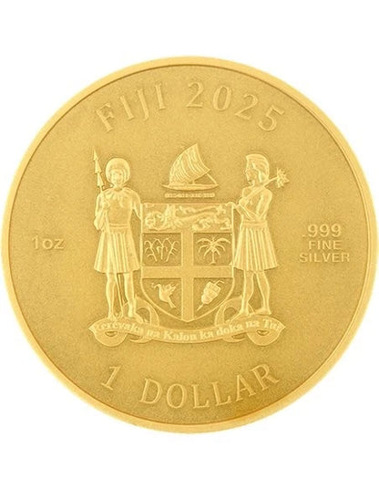 2025 Fiji Lion 3D UHR Gold Gilt 1 Oz Silver Coin | CoinsTV