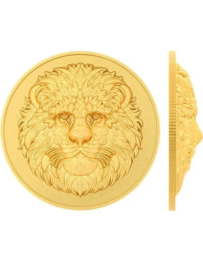2025 Fiji Lion 3D UHR Gold Gilt 1 Oz Silver Coin - CoinsTV