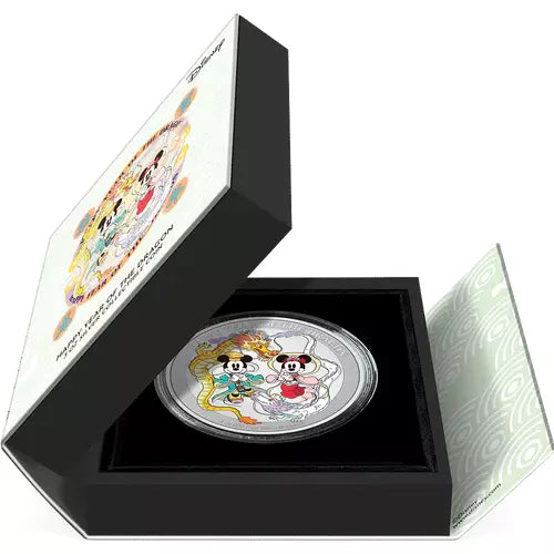 2024 Niue Disney Lunar Happy Year of the Dragon - 3 oz Silver Coin - CoinsTV