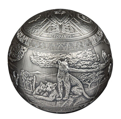 2023 Djibouti Big Five Leopard Spherical 1 Kilo Silver - CoinsTV