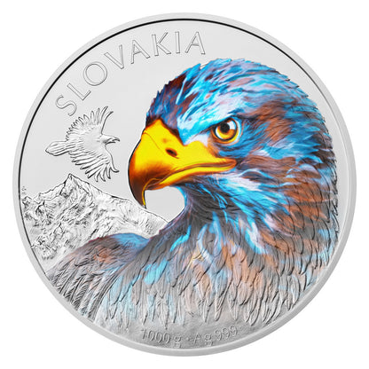 2025 Niue Slovakia Eagle 1 Kilo Silver Coin with UV effect - CoinsTV