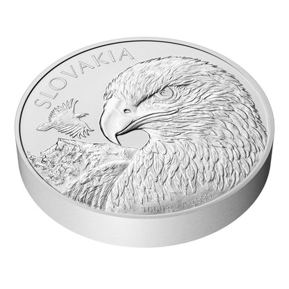 2025 Niue Slovakia Eagle 1 Kilo Silver Coin with UV effect - CoinsTV