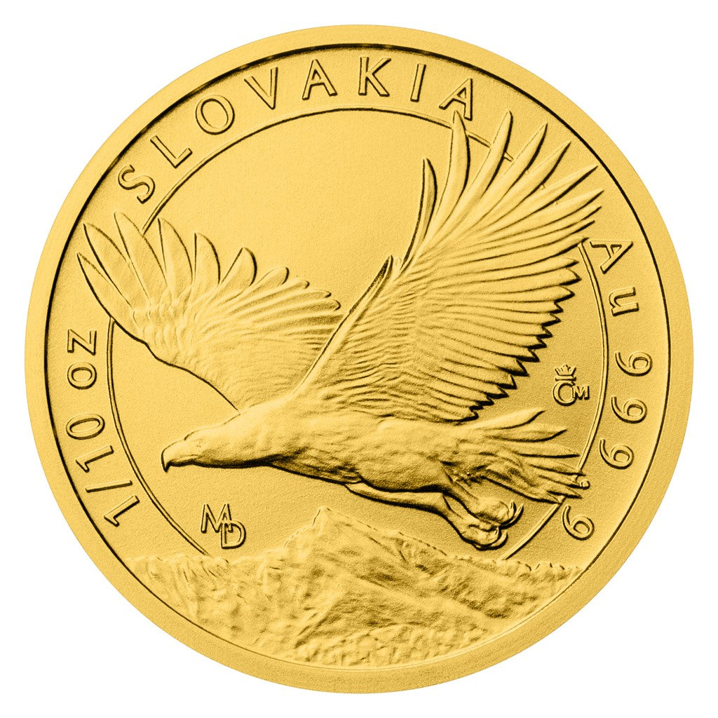 2023 Niue Slovak Eagle 1/10 oz Gold Coin - CoinsTV