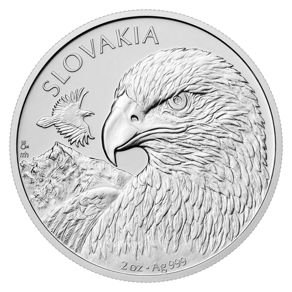 2025 Niue Slovakia Eagle 2 oz Silver Coin - CoinsTV