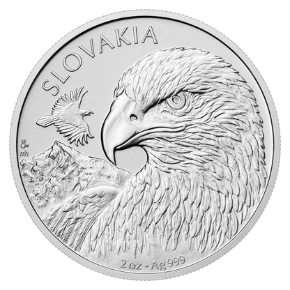 2025 Niue Slovakia Eagle 2 oz Silver Coin - CoinsTV