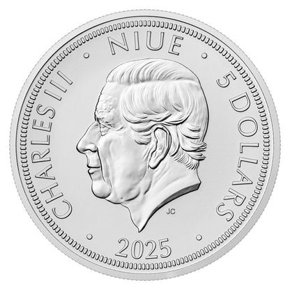 2025 Niue Slovakia Eagle 2 oz Silver Coin - CoinsTV