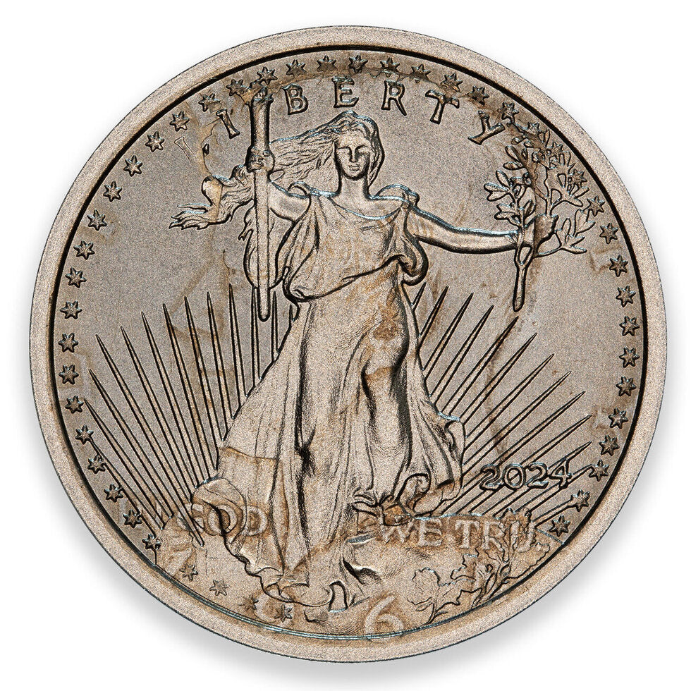 2024 Saint-Gaudens Kennedy Overstrike Series Silver Round - CoinsTV