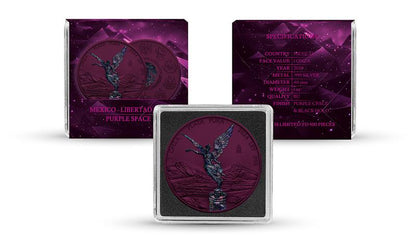 2024 Purple Space Mexico Libertad 1 oz Silver - CoinsTV