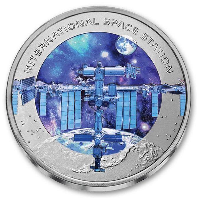 2023 Fiji International Space Station 32.5g Titanium Coin - CoinsTV
