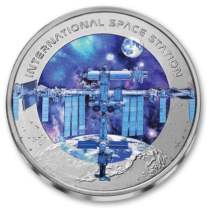 2023 Fiji International Space Station 32.5g Titanium Coin - CoinsTV