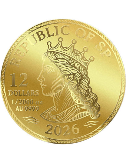 2026 Steamboat Willie 1928 1/2000 oz Gold Round in Card - CoinsTV