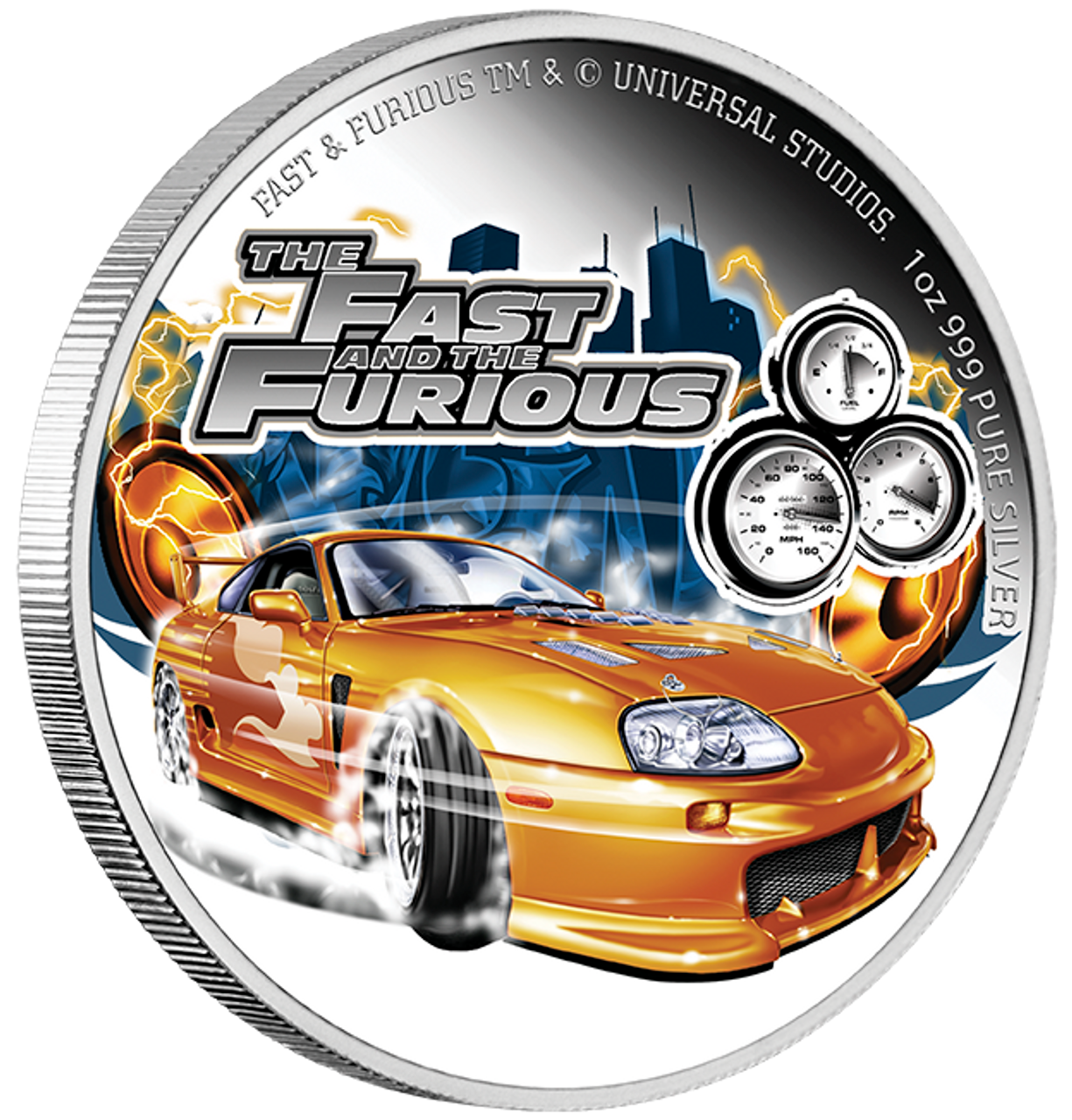 2023 Niue Fast & Furious Supra 1 oz Silver Coin - CoinsTV