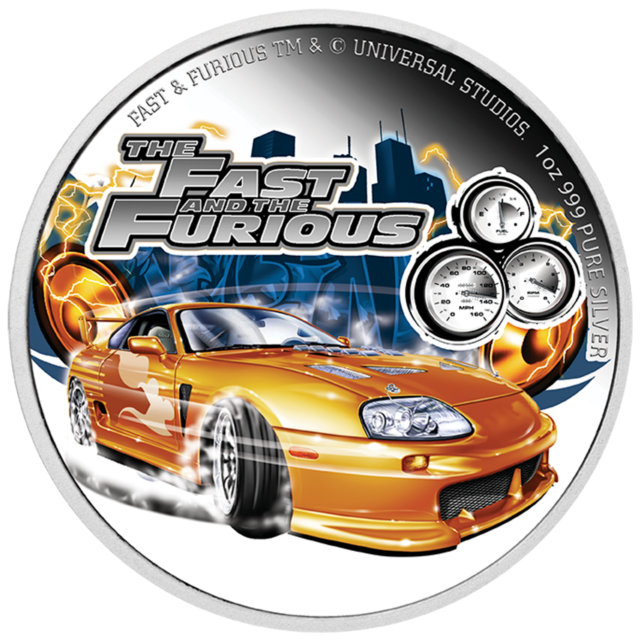 2023 Niue Fast & Furious Supra 1 oz Silver Coin - CoinsTV