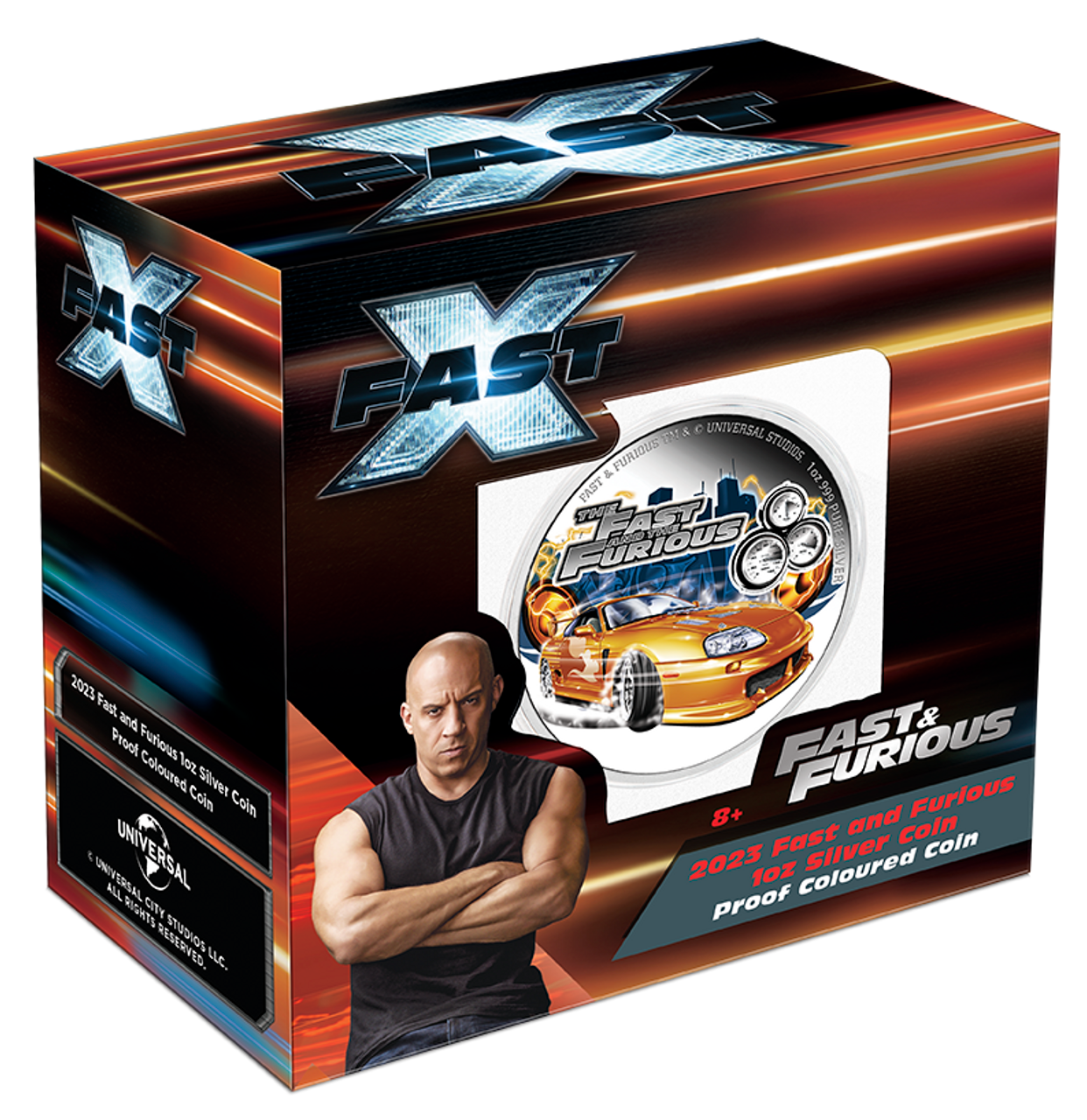 2023 Niue Fast & Furious Supra 1 oz Silver Coin | CoinsTV