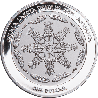 2025 Sioux Nation Thunderbird Proof 1 oz Silver Coin - CoinsTV