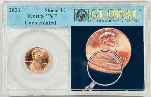 2023 VDB "Extra V" Lincoln Cent Uncirculated - Global Certification Holder - CoinsTV