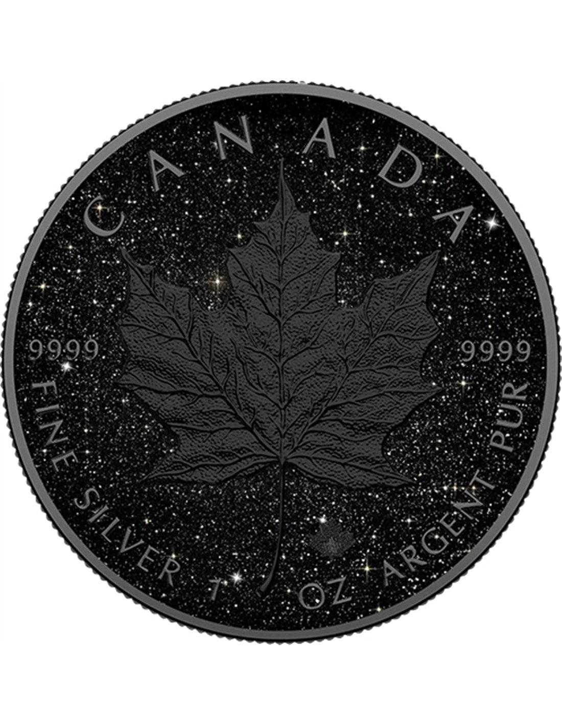 2026 Canada Maple Leaf Triple Black Diamond Edition 1 oz Silver Coin
