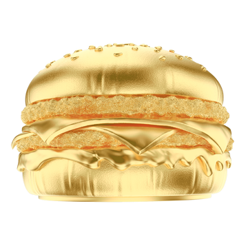 2025 Samoa Golden Hamburger Shaped Gold Gilt 24g Silver Coin