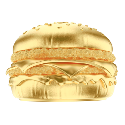 2025 Samoa Golden Hamburger Shaped Gold Gilt 24g Silver Coin