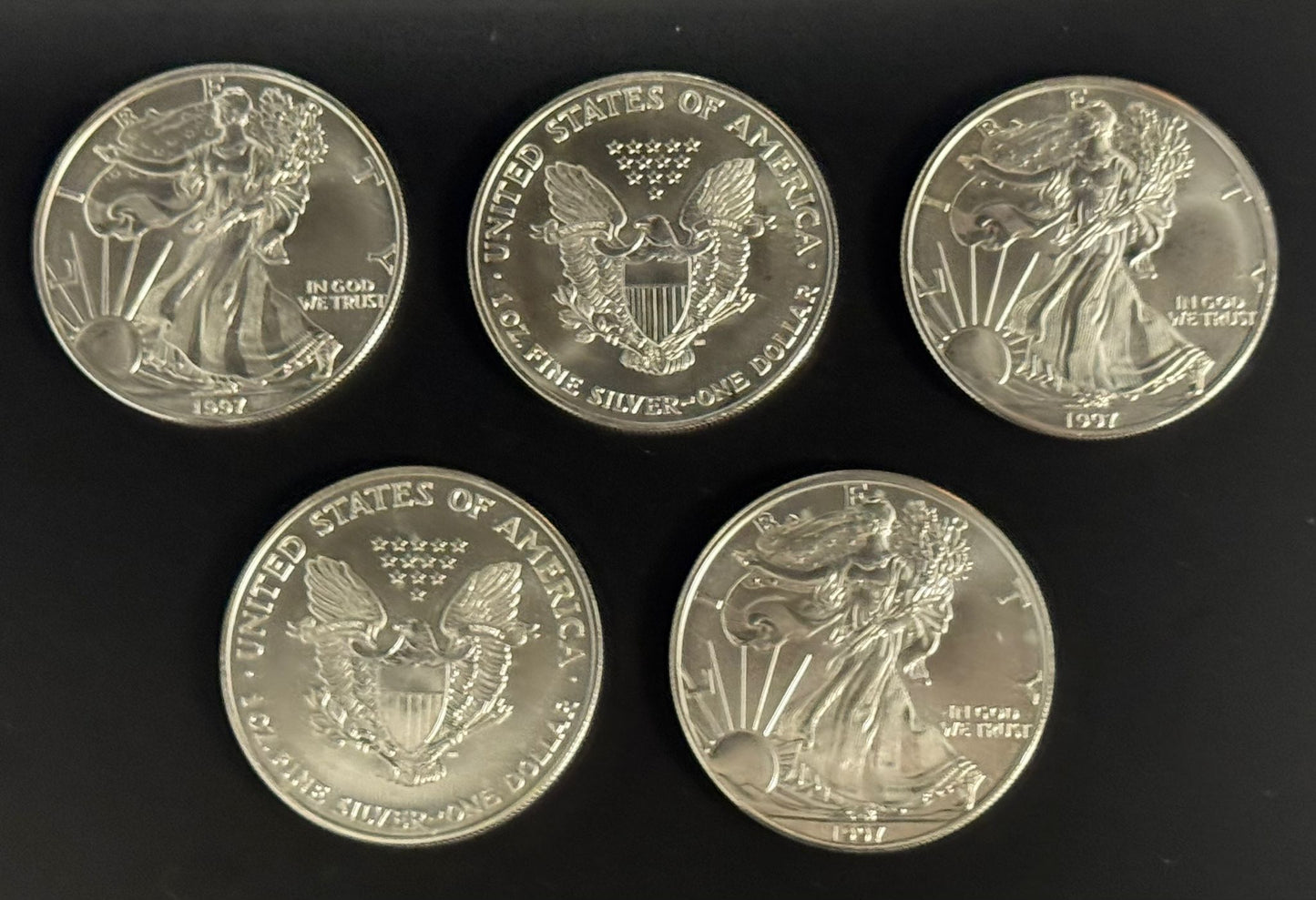 1997 Silver Eagle - Business Strike - Uncirculated - CoinsTV