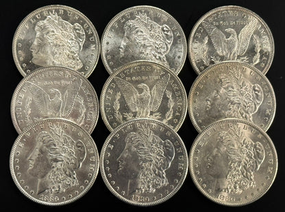 1880-S Morgan Silver Dollar San Francisco - Brilliant Uncirculated - CoinsTV