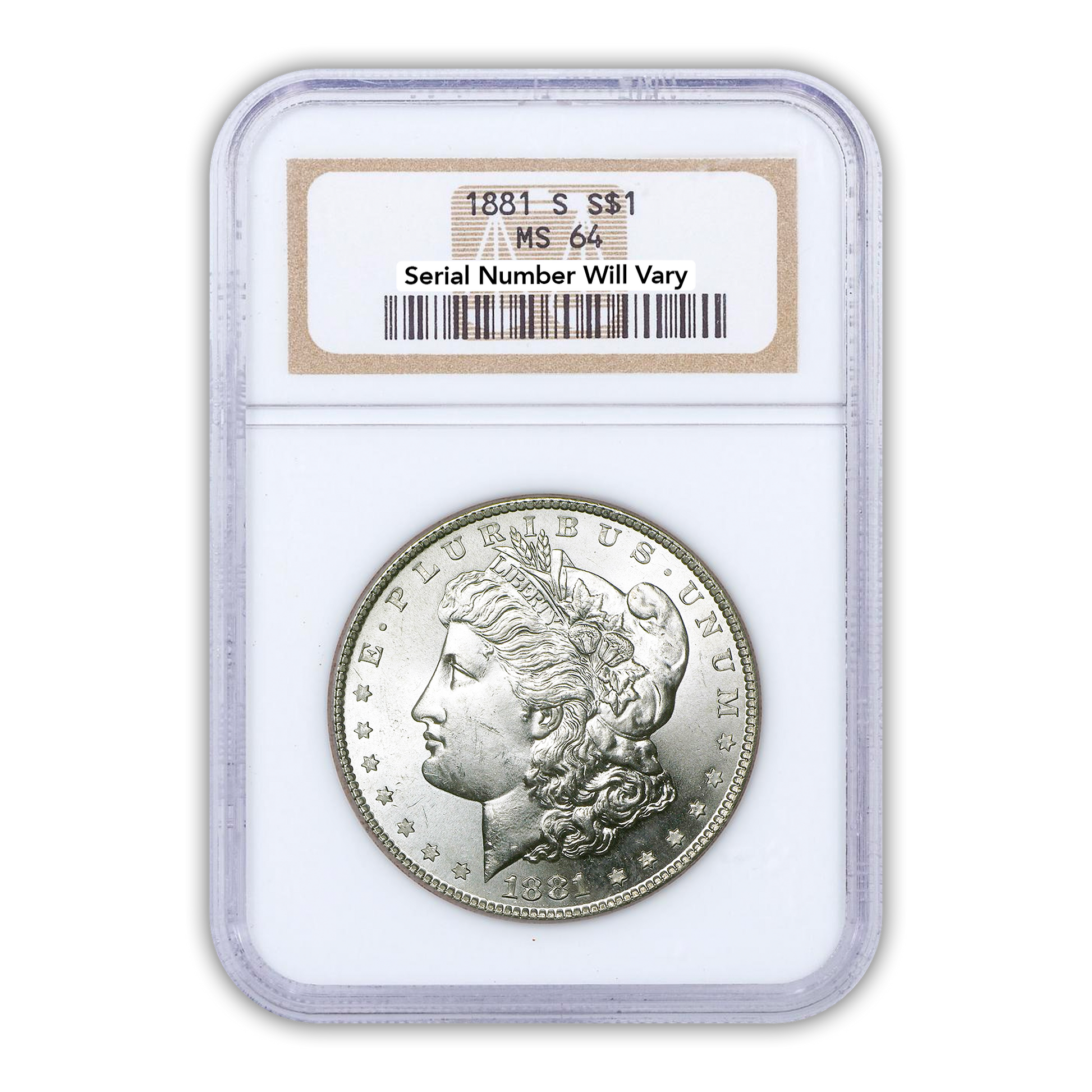 1881 Morgan Silver Dollar San Francisco - NGC MS64 - CoinsTV
