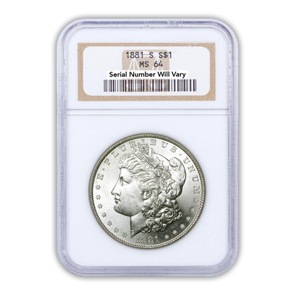1881 Morgan Silver Dollar San Francisco - NGC MS64 - CoinsTV