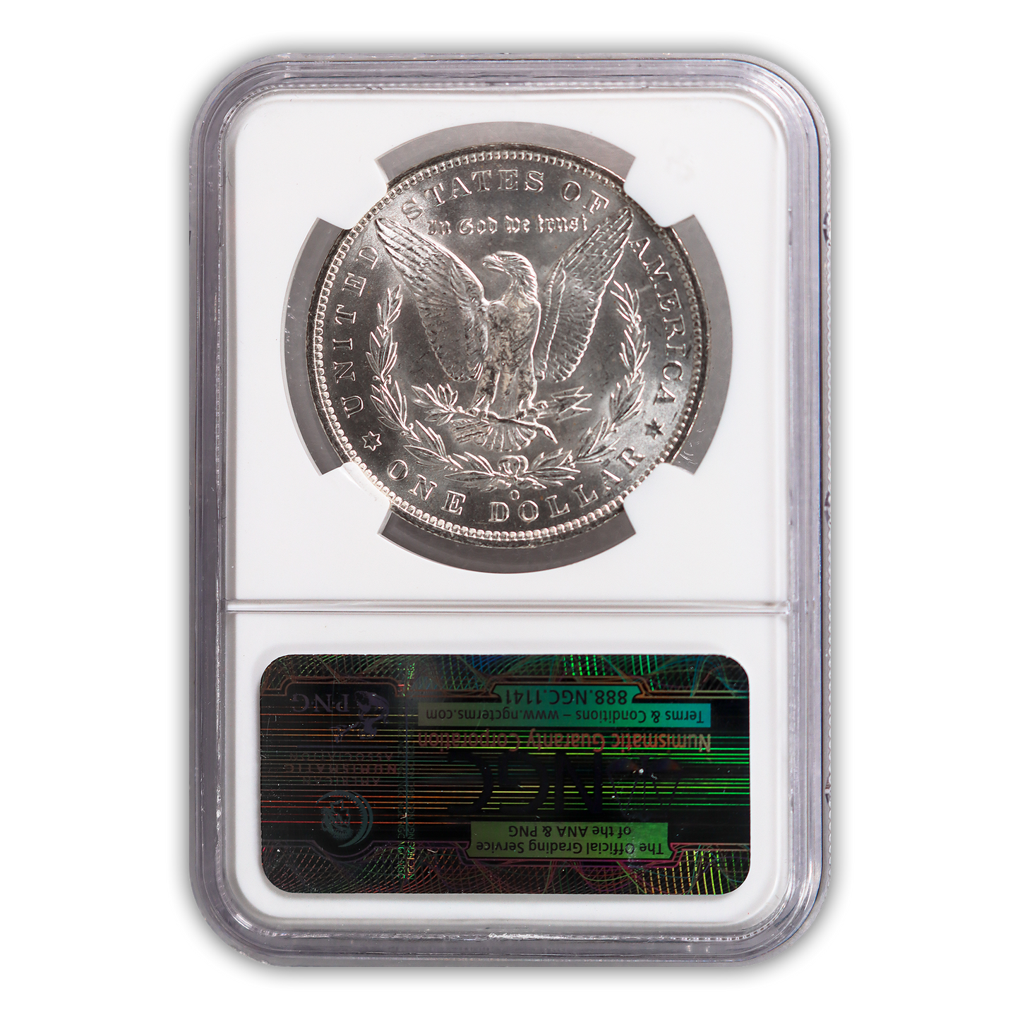 1885 O Morgan Silver Dollar New Orleans - NGC MS64 Sight White