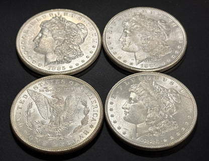 1885 Morgan Silver Dollar Philadelphia - Brilliant Uncirculated - CoinsTV
