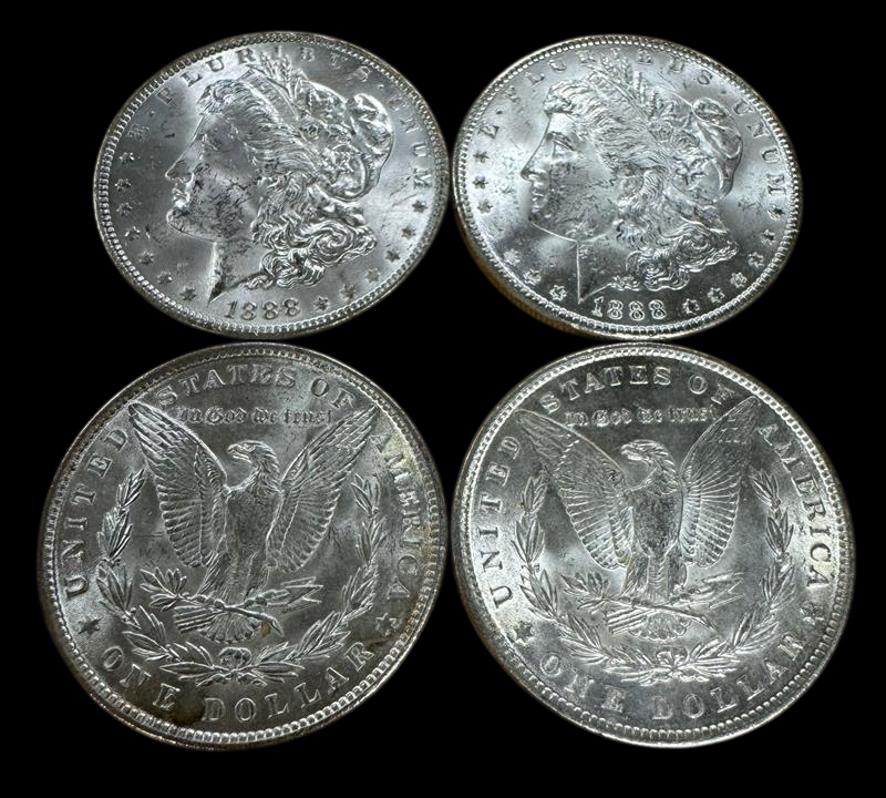 1888 Morgan Silver Dollar Philadelphia - Brilliant Uncirculated - CoinsTV
