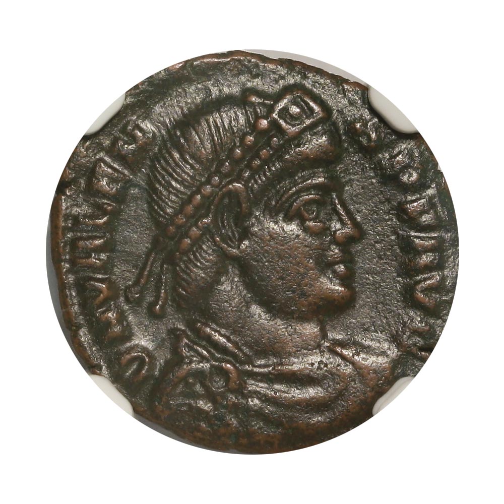Ancient Roman Coin AE of Valens - Last Empire: The Dominate AD 364-378 - NGC XF