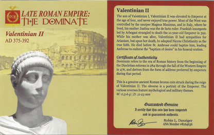 Roman AE3 of Valentinian II AD375-392 - NGC F - CoinsTV