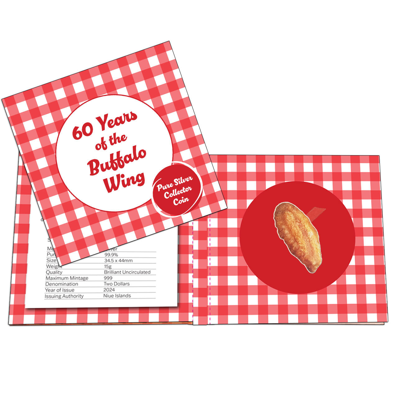 2024 Niue Buffalo Wing 60th Ann. Shaped 15g Silver Coin | CoinsTV