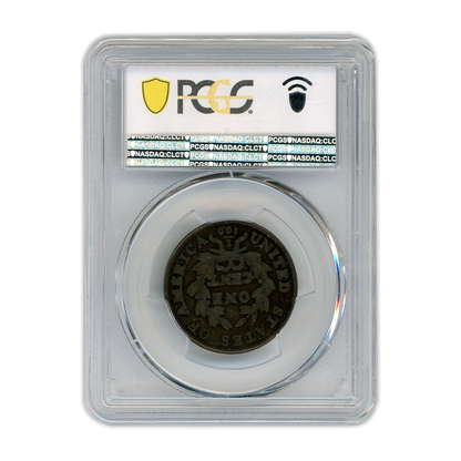 1798 Draped Bust Cent 2nd Hair Style BN PCGS VF25
