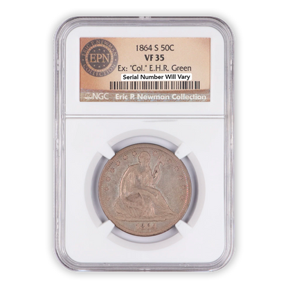 1864 S Seated Liberty Half Dollar San Francisco - NGC VF35 Newman